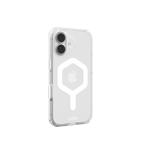 Zbliżenie na etui UAG Urban Armor Gear, podkreślające precyzyjne wycięcia na porty i przyciski.