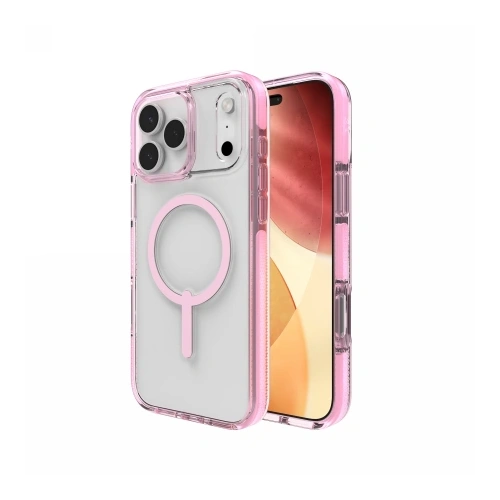 Etui ZAGG Santa Cruz Snap w kolorze różowym, idealne do Apple iPhone 17 Pro Max z funkcją MagSafe.