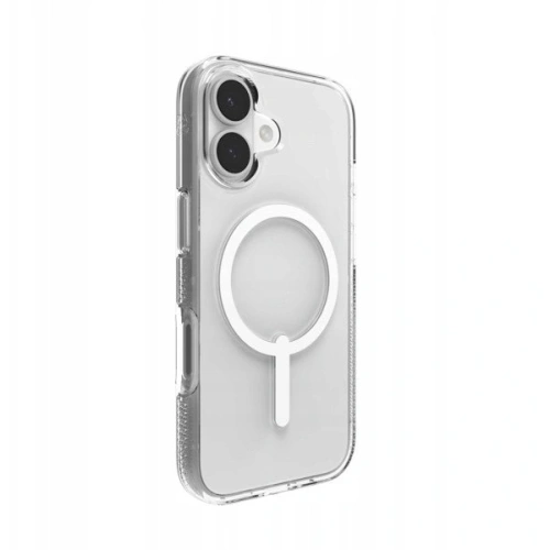 Etui ZAGG Crystal Palace Snap na białym tle, eksponujące jego przezroczysty kolor.