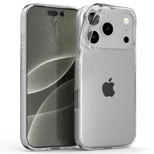 Etui Mercury Jelly Clear do Apple iPhone 17 Pro w przezroczystym kolorze, idealnie dopasowane do telefonu.