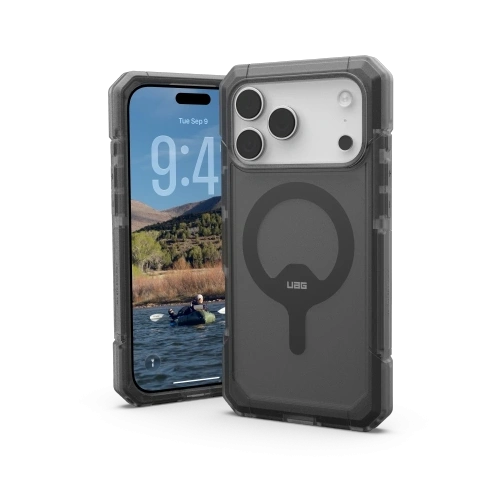 Etui UAG Urban Armor Gear Trooper MagSafe w kolorze półprzezroczystym, idealne do ochrony iPhone'a 17 Pro Max.