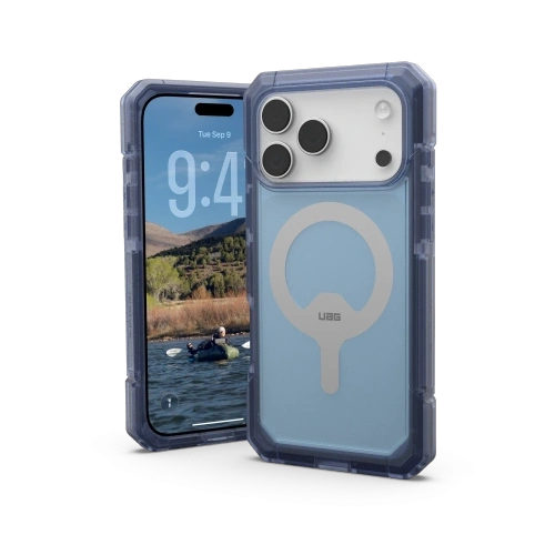 Etui UAG Urban Armor Gear Trooper MagSafe w kolorze cloud blue, idealnie dopasowane do Apple iPhone 17 Pro Max.