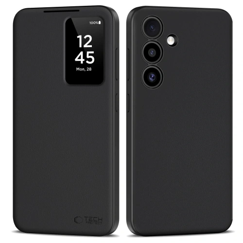 Etui z klapką Tech-Protect Smart Wallet do Samsung Galaxy S25 FE Matte Black