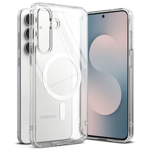 Etui Ringke Fusion Magnetic MagSafe do Samsung Galaxy S25 FE przezroczyste