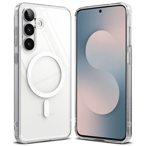 Etui Ringke Fusion Magnetic do Galaxy S25 FE, podwyższona krawędź wokół wyspy aparatu