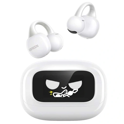 UGREEN ClipBuds WS208 headphones with a touchscreen case