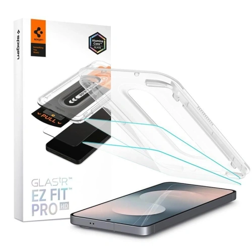 Tempered glass Spigen Glas.tR EZ Fit Pro for Samsung Galaxy S25 FE in a set of two pieces