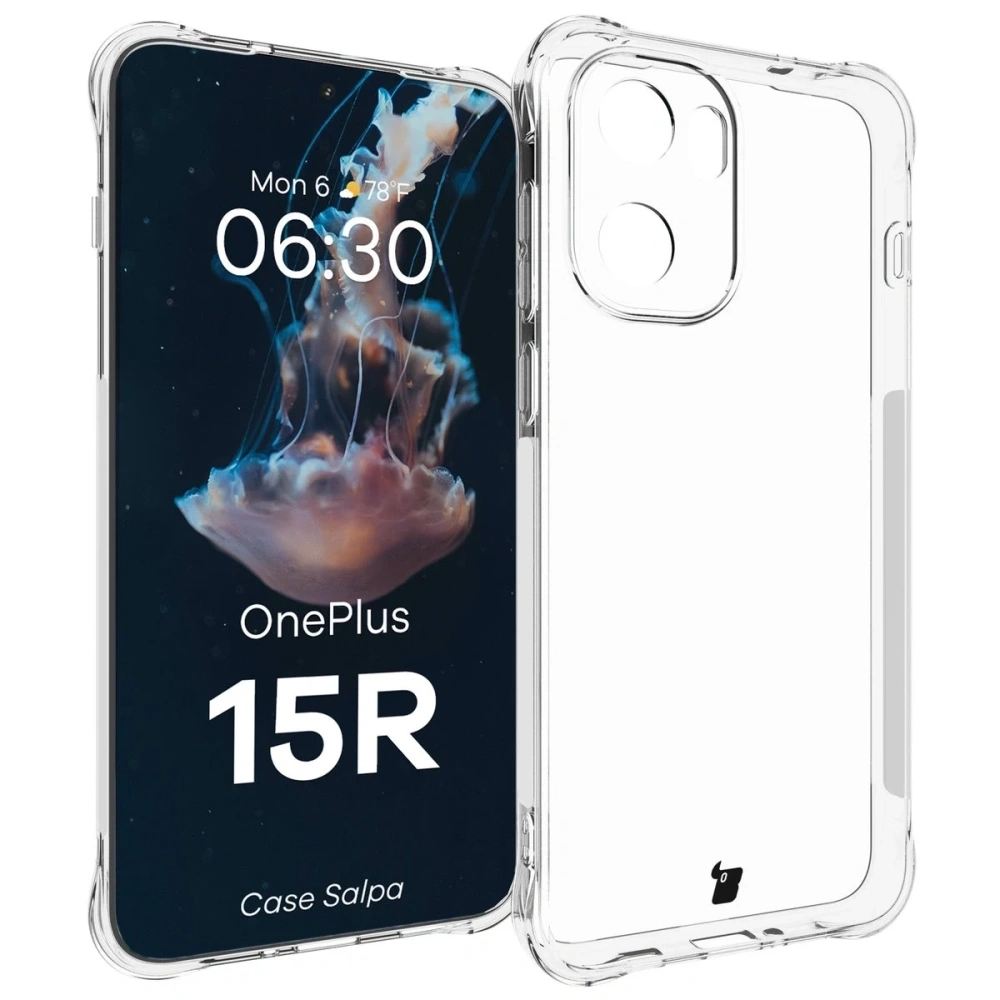 Carcasă Bizon Salpa OnePlus 15R transparentă | Home Screen