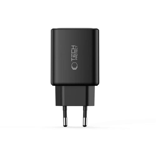 Tech-Protect NCA65W-GAN Network Charger USB-A, 2xUSB-C PD 65W / QC3.0 Black