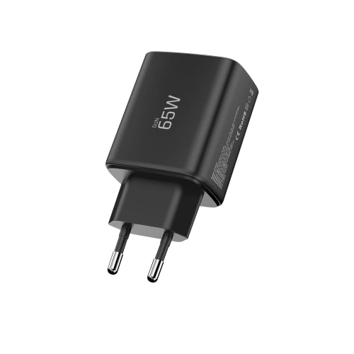 Tech-Protect NCA65W-GAN Network Charger USB-A, 2xUSB-C PD 65W / QC3.0 Black