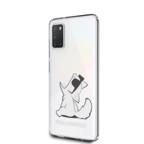 Etui Karl Lagerfeld Choupette Fun w przezroczystym kolorze, idealne do Samsung Galaxy A31, z funkcją pochłaniania wstrząsów.