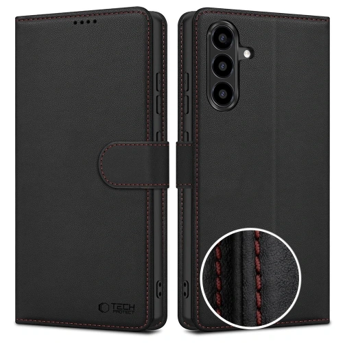 Tech-Protect Wallet case for Samsung Galaxy A57 5G Black/Red