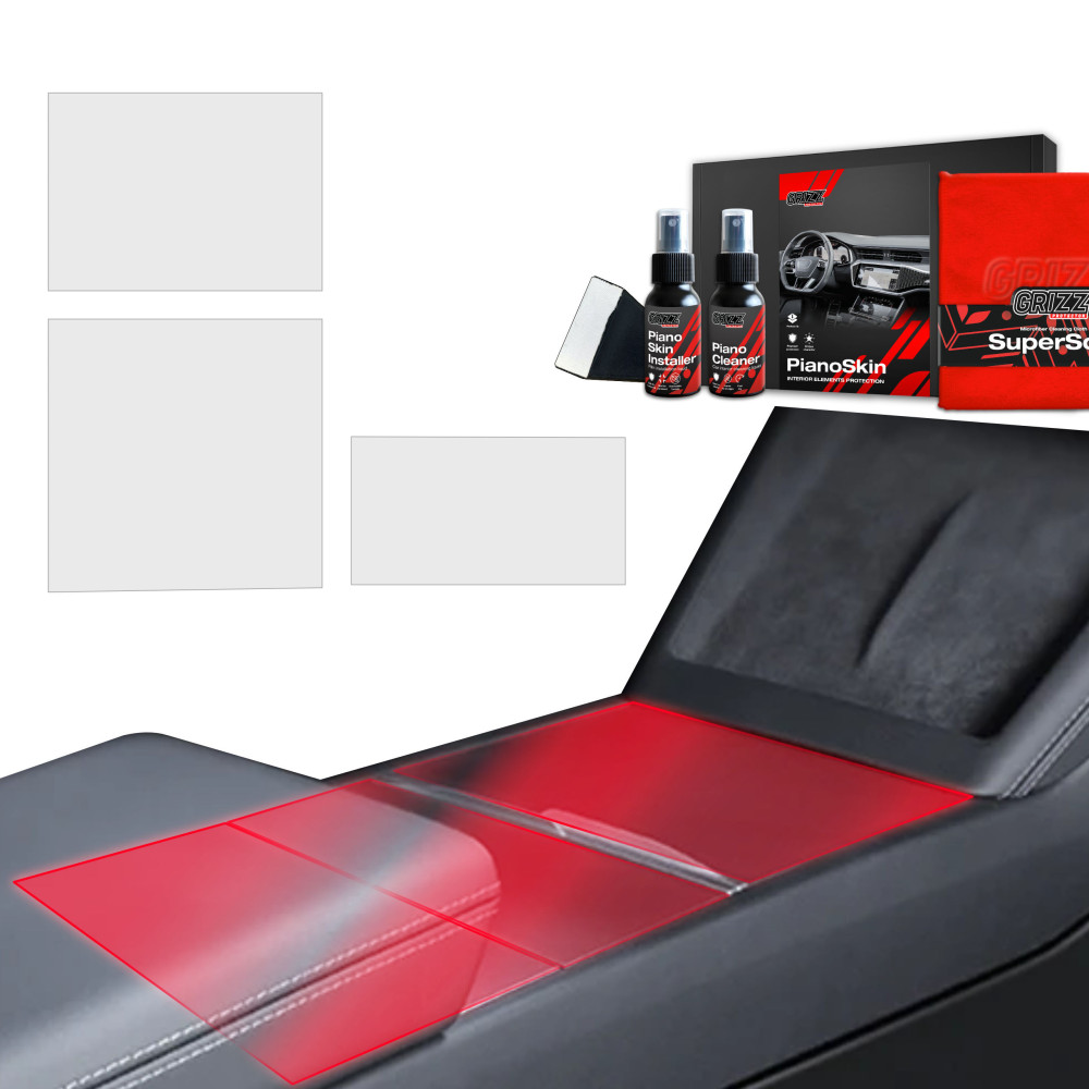 GrizzGlass PianoSkin interior film for Tesla Model 3 Highland 2024-2025 3in1