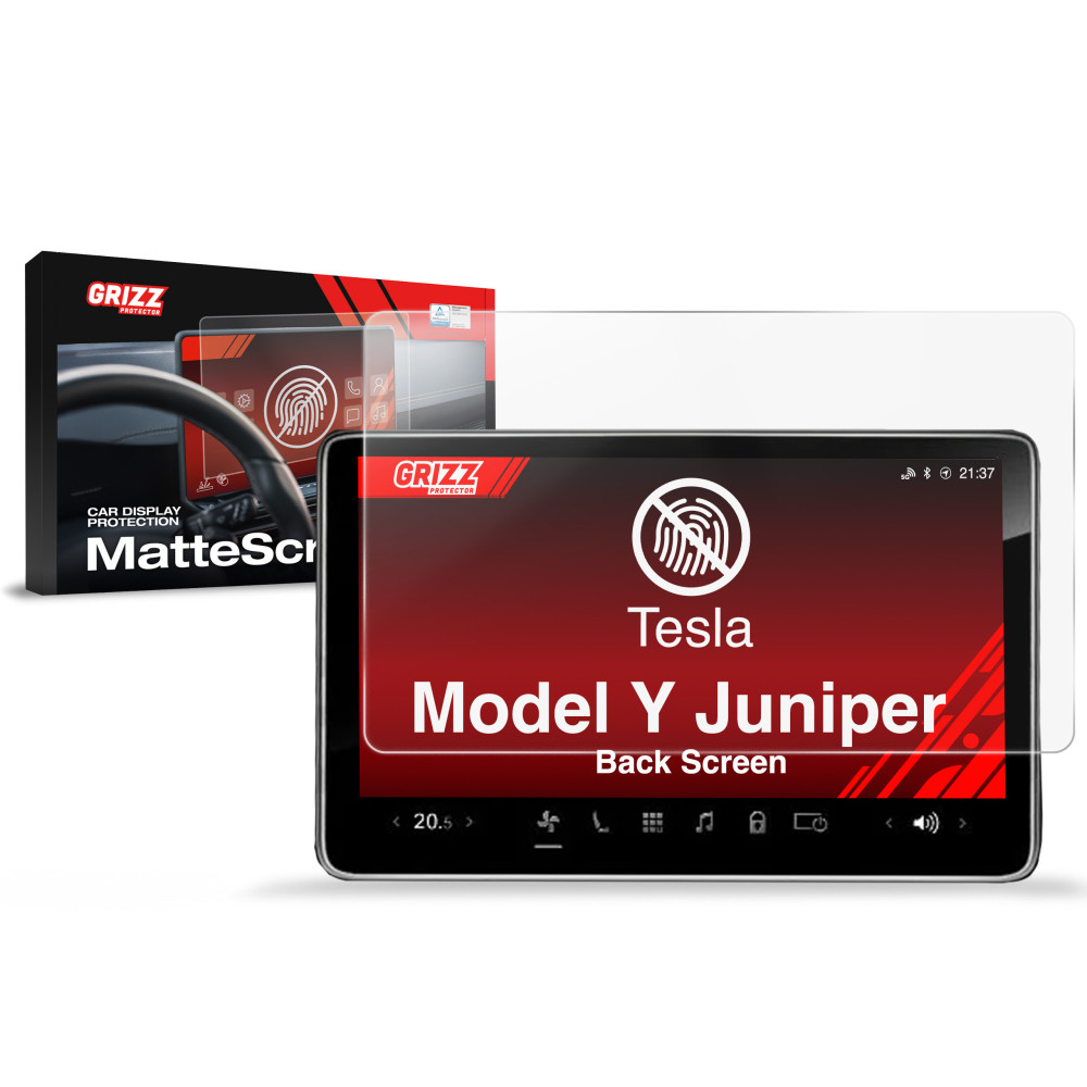 Matte film GrizzGlass CarDisplay Protection for Tesla Model Y Juniper multimedia screen