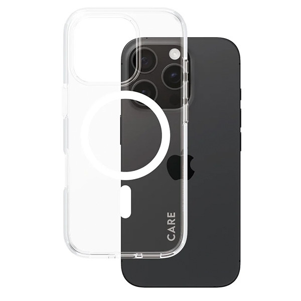 Etui CARE by PanzerGlass Flagship Case MagSafe do Apple iPhone 16 Pro biały