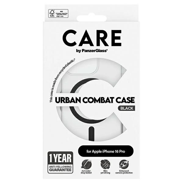 Etui CARE by PanzerGlass Flagship Case MagSafe do Apple iPhone 16 Pro czarny