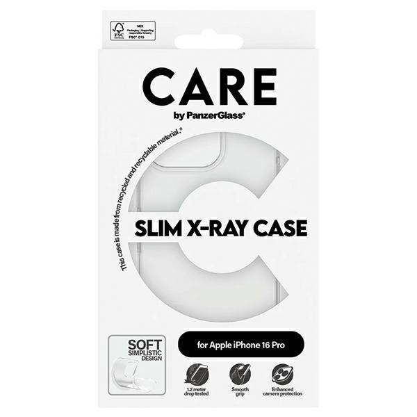 Etui CARE by PanzerGlass X-Ray Soft Basic Case do Apple iPhone 16 Pro przezroczysty