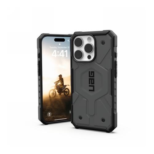 UAG Urban Armor Gear Pathfinder MagSafe case for Apple iPhone 16 Pro (silver)