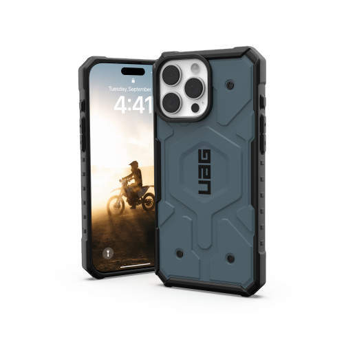 UAG Urban Armor Gear Pathfinder MagSafe Hülle für Apple iPhone 16 Pro Max (cloud blue)