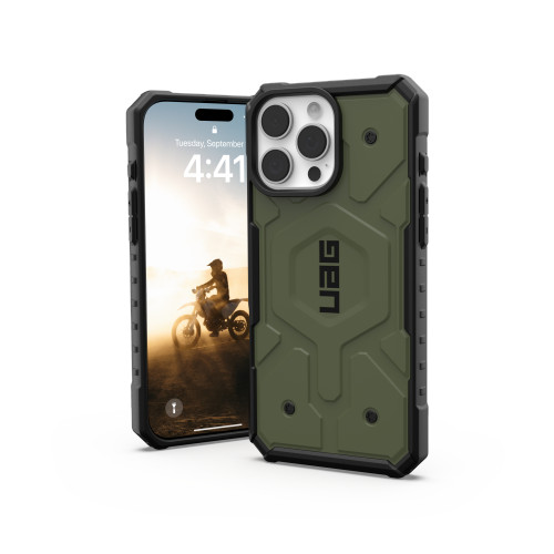UAG Urban Armor Gear Pathfinder MagSafe Hülle für Apple iPhone 16 Pro Max (oliv)