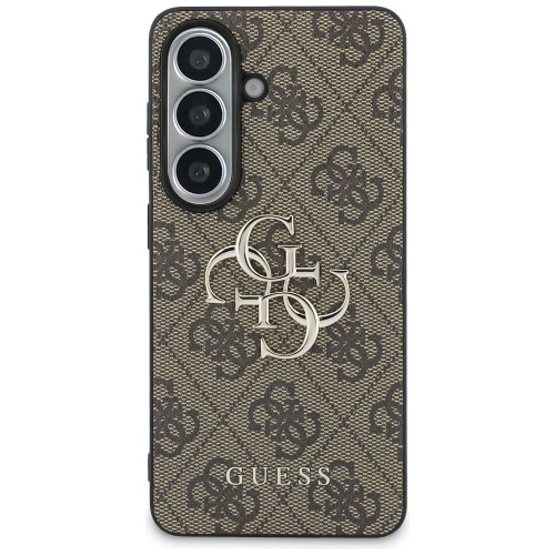 Guess 4G Big Metal Logo case for Samsung Galaxy S26+ Plus brown