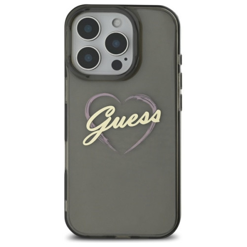Case Guess for Apple iPhone 16 Pro hardcase IML Heart black