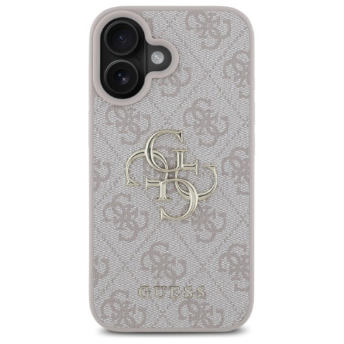 Husa Guess pentru Apple iPhone 16 Plus hardcase 4G Big Logo roz