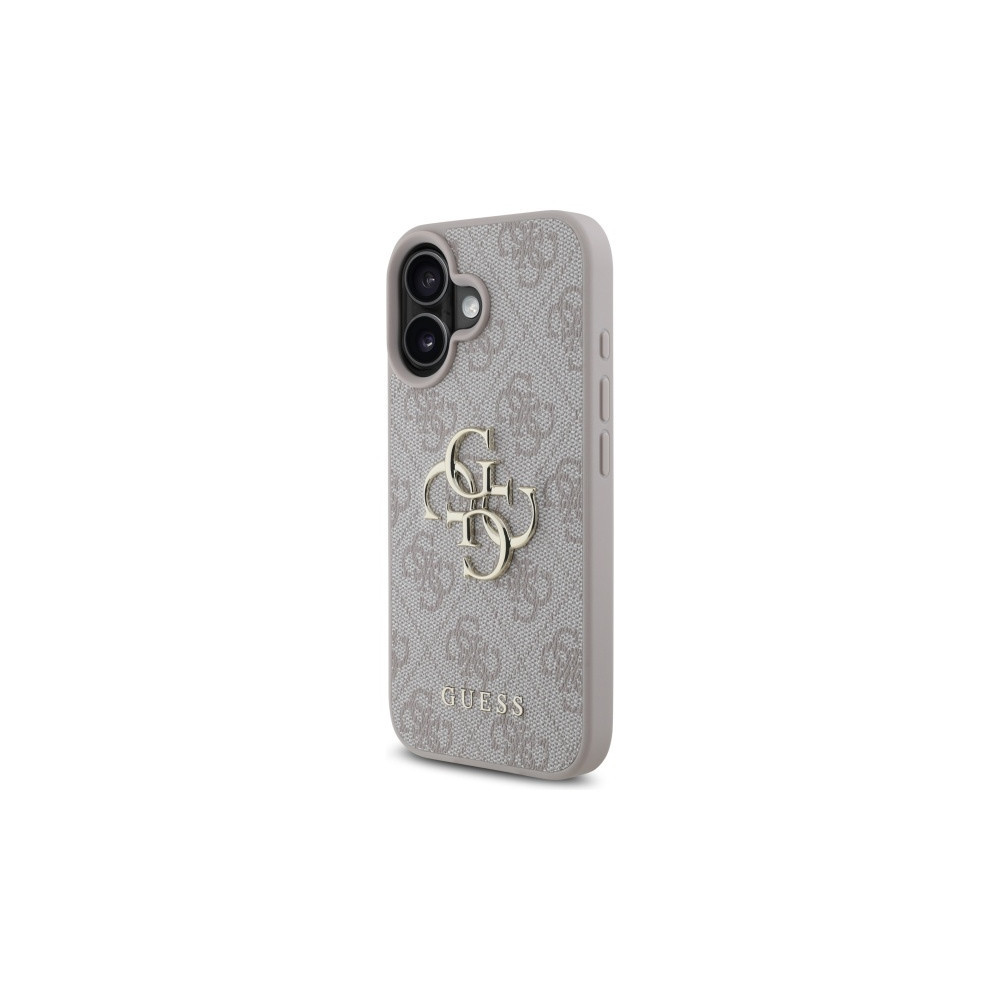 iPhone 16e/17e Guess 4G Big Metal Logo Hybrid Case - Pink