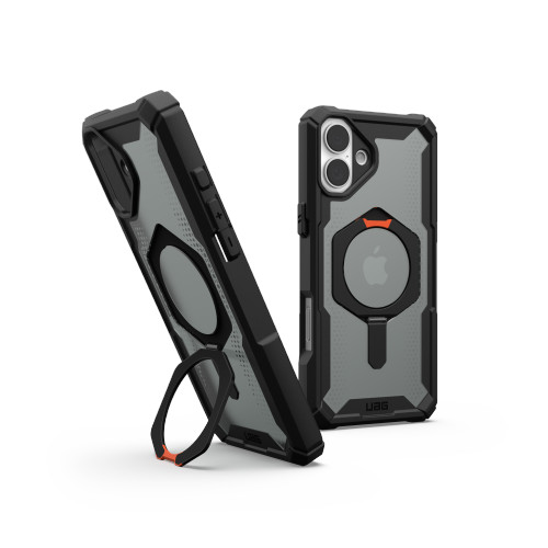 UAG Urban Armor Gear Plasma XTE MagSafe Case for Apple iPhone 16 Plus (black/orange)
