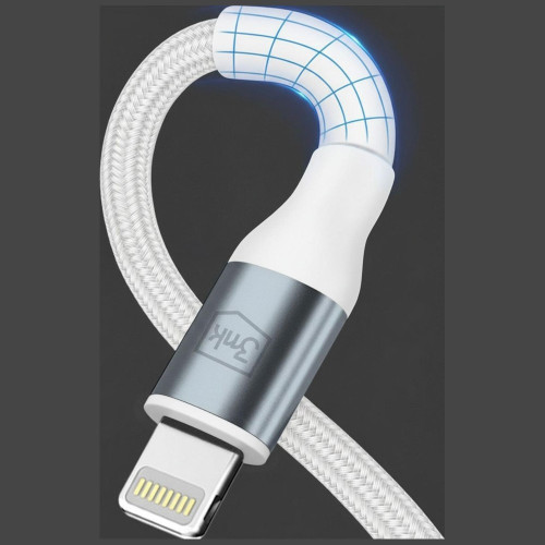 Cable 3MK Hyper Cable N-SERIES USB-C to Lightning 3m PD 3.0 9V/3A 27W white