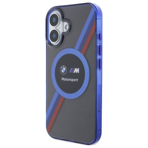 Husa BMW pentru Apple iPhone 16 hardcase Motorsport IML Circle MagSafe negru