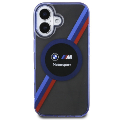 Husa BMW pentru Apple iPhone 16 hardcase Motorsport IML Circle MagSafe negru