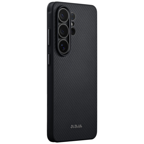 Etui PITAKA Cairn Case MagSafe für Samsung Galaxy S26 Ultra schwarz-grau