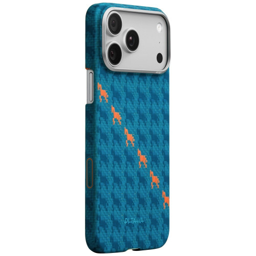 PITAKA Happiness Rides Edge Case MagSafe for Apple iPhone 17 Pro indigo