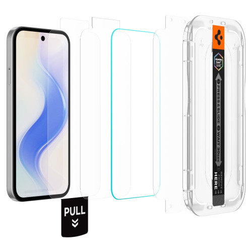 Tempered glass Spigen Glas.tr ez Fit Pro AluminaCore for Google Pixel 10a Clear [2 PACK]