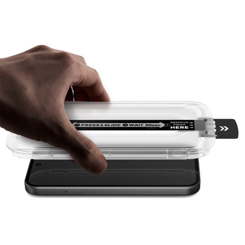 Tempered glass Spigen Glas.tr ez Fit Pro AluminaCore for Google Pixel 10a Clear [2 PACK]