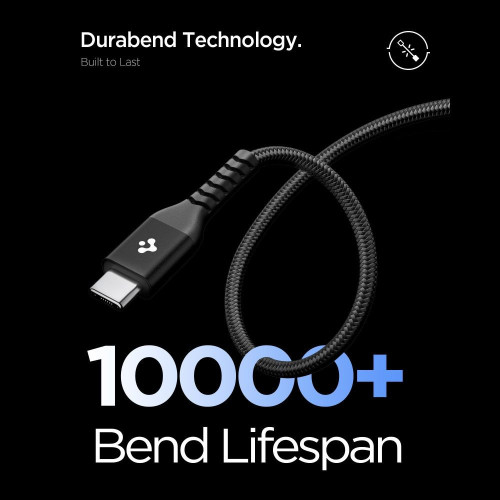Kabel Spigen EB10010CCA Essential USB-C / USB-C Cable 100W 100cm Black