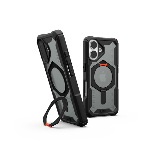UAG Urban Armor Gear Plasma XTE MagSafe Case for Apple iPhone 16 (black/orange) [mto]
