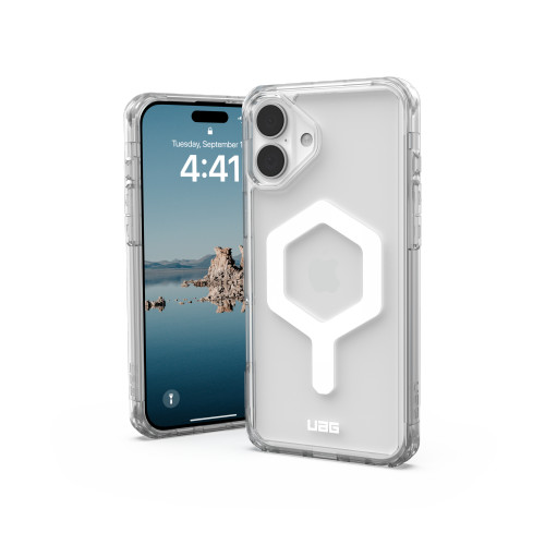 Husa UAG Urban Armor Gear Plyo MagSafe pentru Apple iPhone 16 Plus (ice/white)