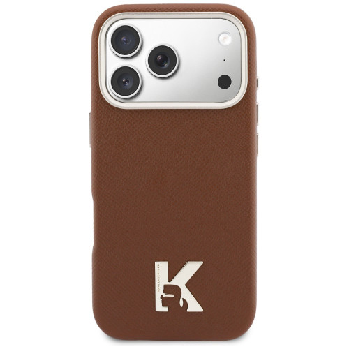 Case Karl Lagerfeld Karl Head Logo MagSafe for Apple iPhone 17 Pro brown