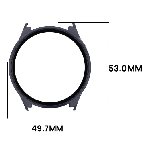 Hülle mit Glas für die Bizon Case Watch Adamo für Xiaomi Watch 5, marineblau