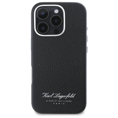 Hülle Karl Lagerfeld für Apple iPhone 16 Pro hardcase hotel RSG schwarz