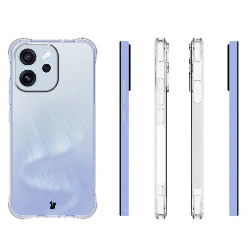 Elastyczne etui + 2x szkło hartowane Bizon Case Clear Pack do Oppo Reno 15 F / FS