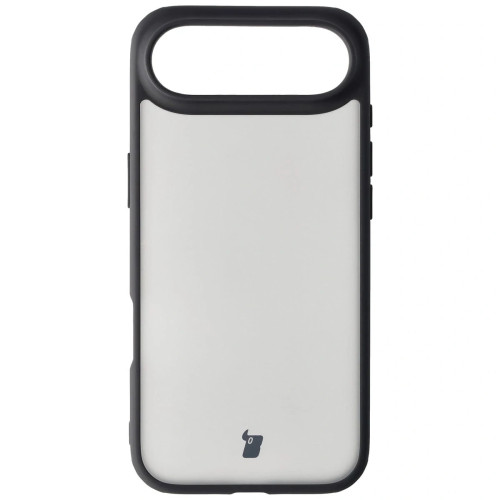 Etui + szkło hartowane Bizon Angelo Pack do iPhone Air, przydymione z czarną ramką