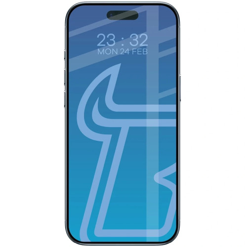 Etui + szkło hartowane Bizon Angelo Pack do iPhone Air, przydymione z jasnoróżową ramką