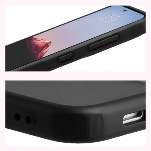 Etui + szkło hartowane Bizon Angelo Pack do Galaxy A57 5G, przydymione z czarną ramką