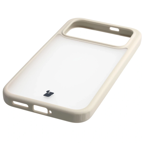 Etui + szkło hartowane Bizon Angelo Pack do Xiaomi POCO F8 Pro, przydymione z beżową ramką