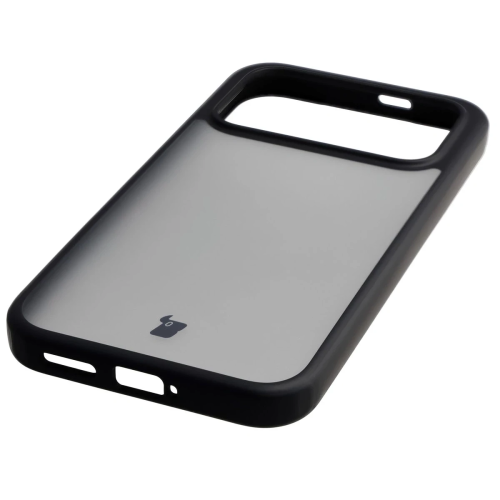 Etui + szkło hartowane Bizon Angelo Pack do Xiaomi POCO F8 Pro, przydymione z czarną ramką