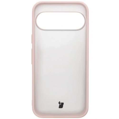 Etui + szkło hartowane Bizon Angelo Pack do Google Pixel 10 / 10 Pro, przydymione z różową ramką