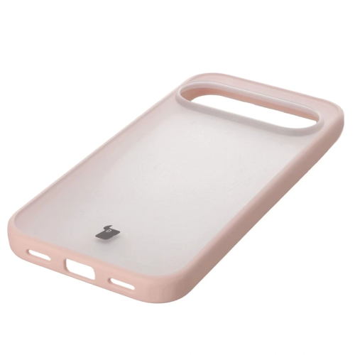 Etui + szkło hartowane Bizon Angelo Pack do Google Pixel 10 / 10 Pro, przydymione z różową ramką